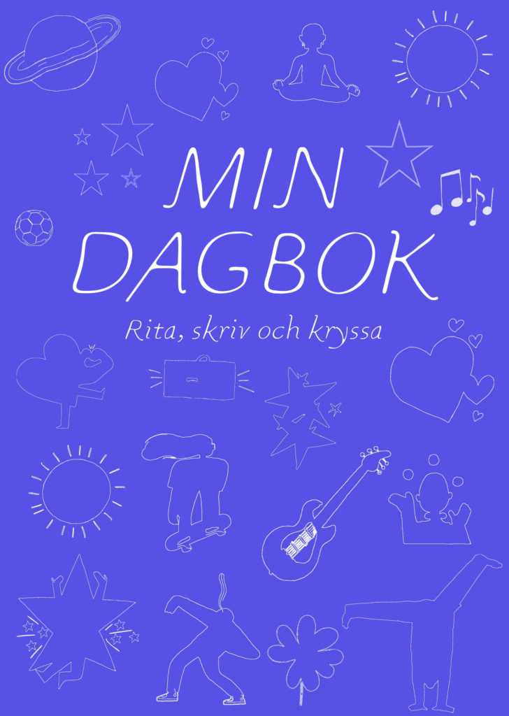 Min dagbok – rita, skriv och kryssa (lila)