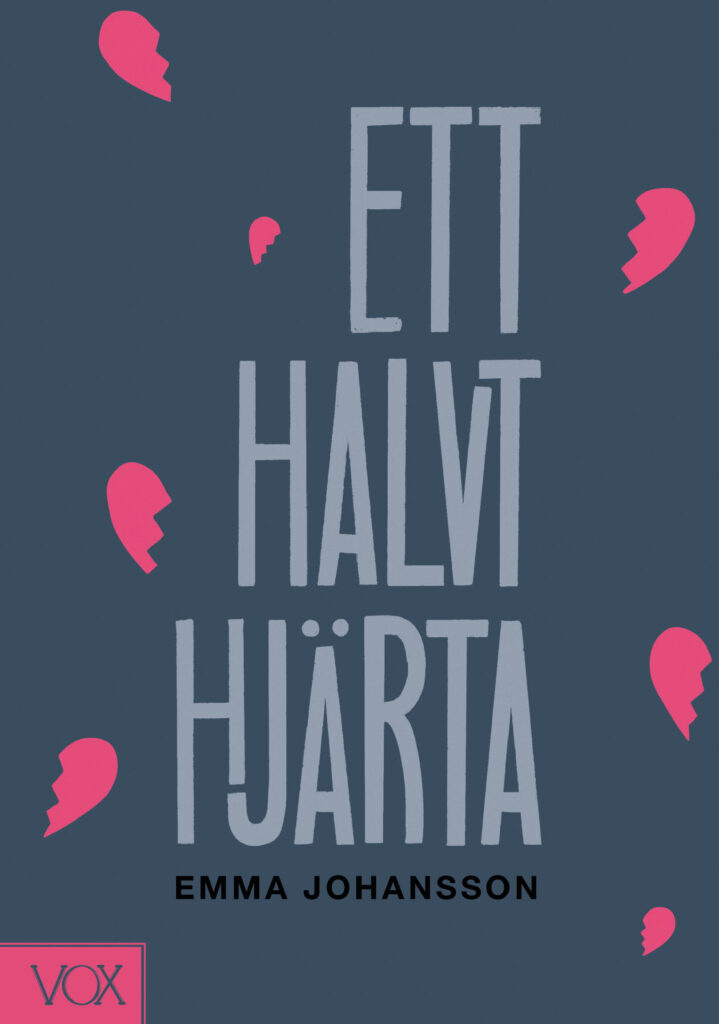omslag, ett halvt hjärta