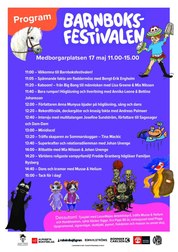 Barnboksfestivalen på Medborgarplatsen 2025!