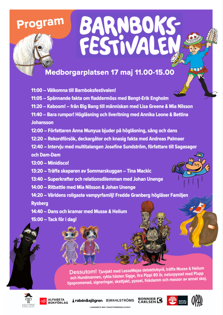 Barnboksfestivalen på Medborgarplatsen 2025!