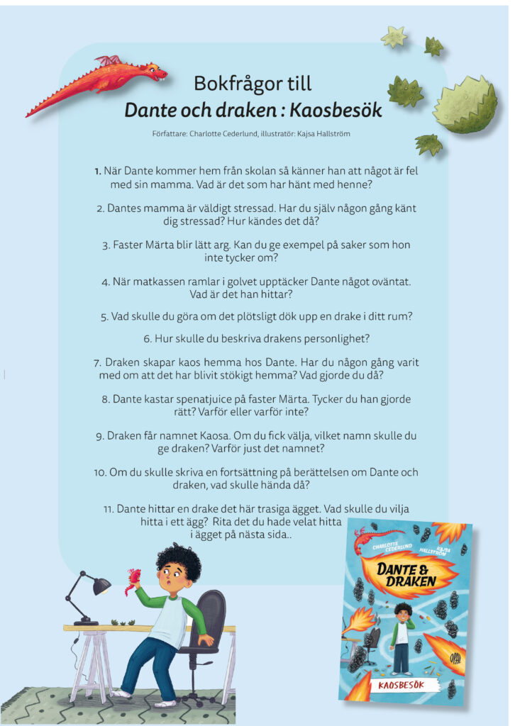 dane och draken bokfrågor