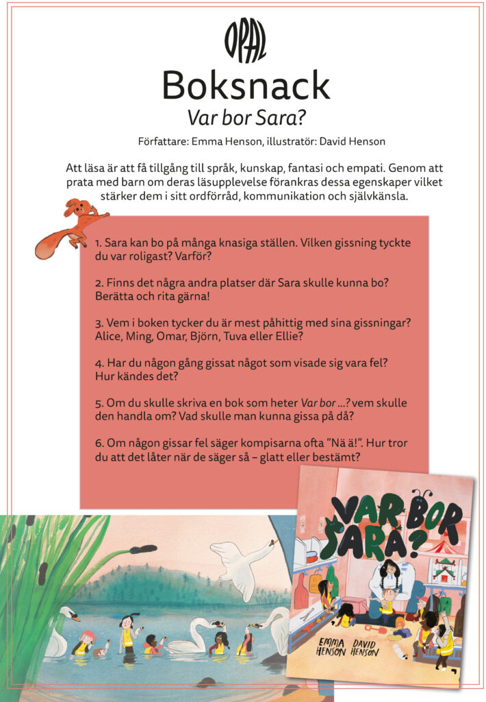 Bokfrågor Var bor Sara? bild