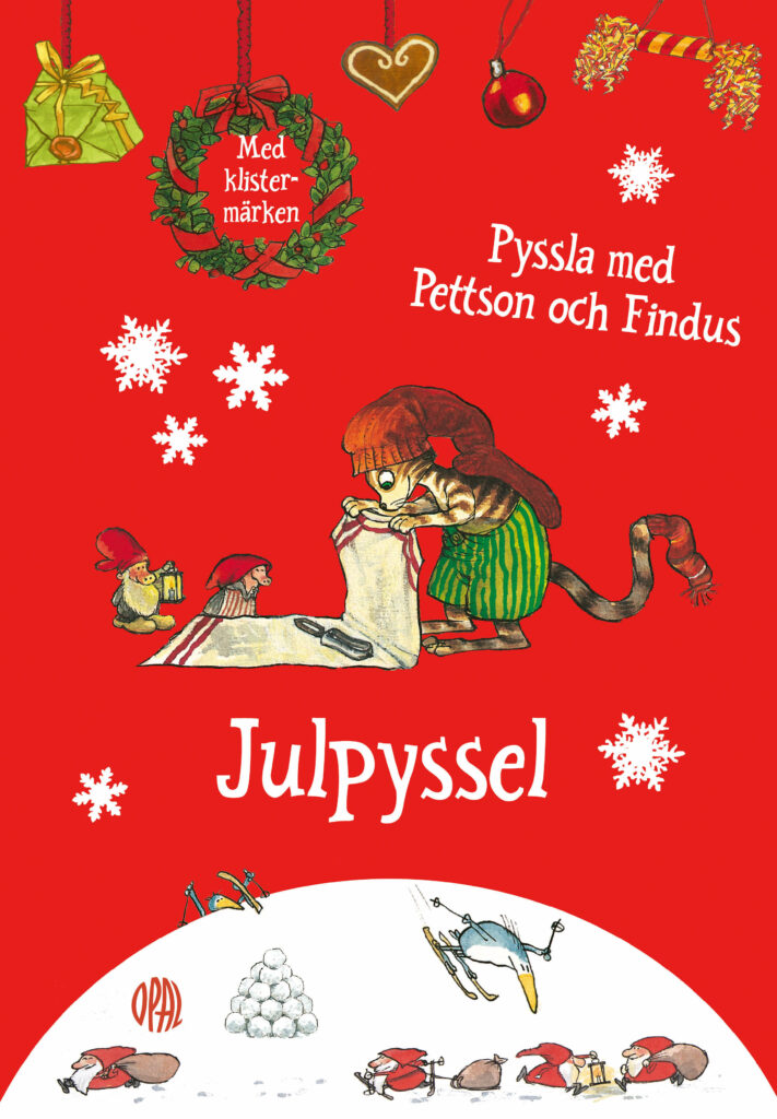 Omslag julpyssel